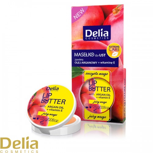 DELIA - Balzam za usne sa Arganovim uljem + Vitaminom E, Sočni mango